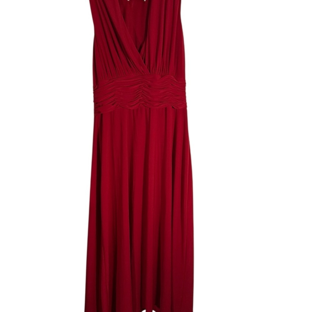 Evan Picone Deep Red Maxi Dress - Picture 7 of 11